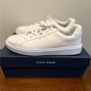 Cole‎ Haan Grand Court GC Daily Classic White Leather Sneakers 10
